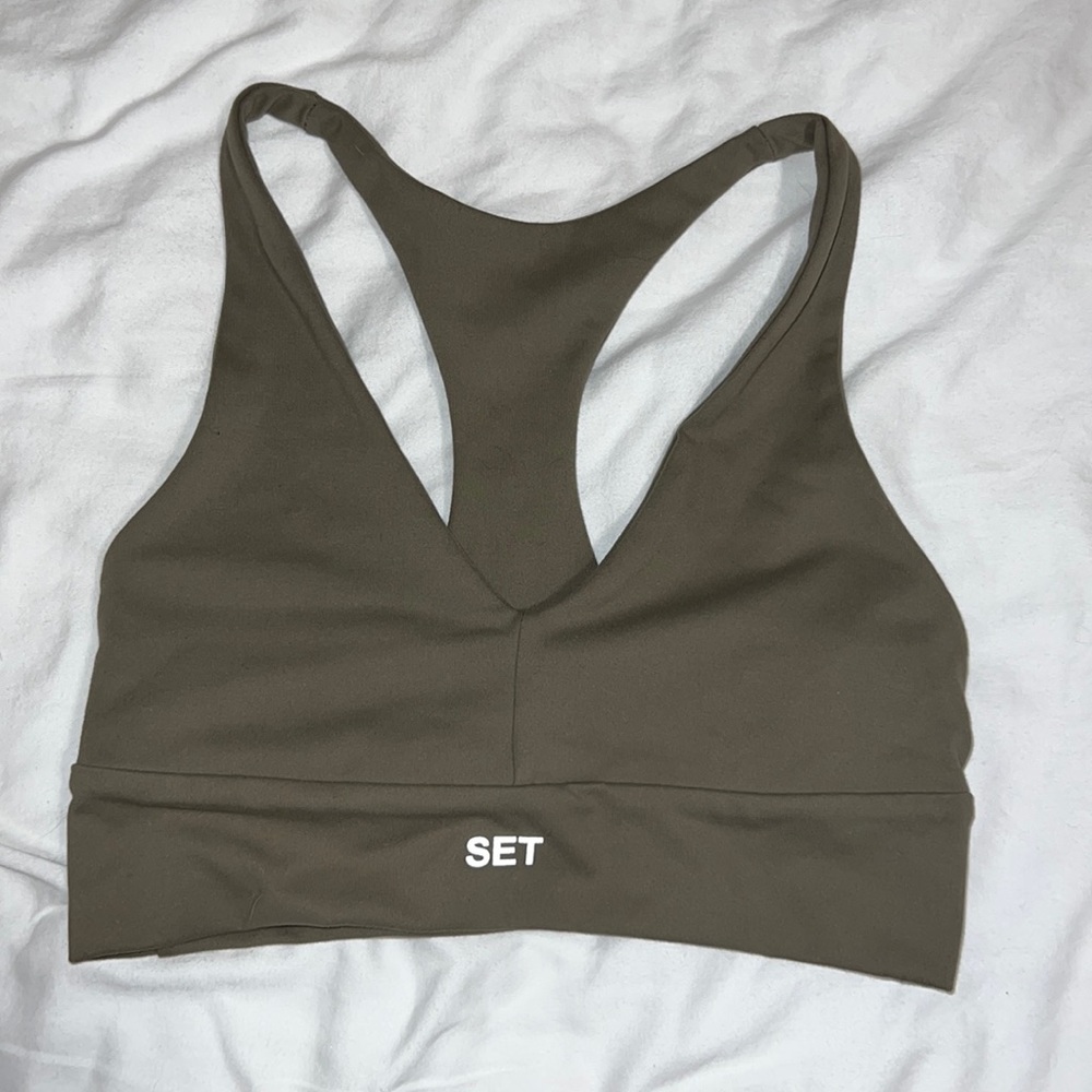 Set Active Luxform Racer V Bra Sage